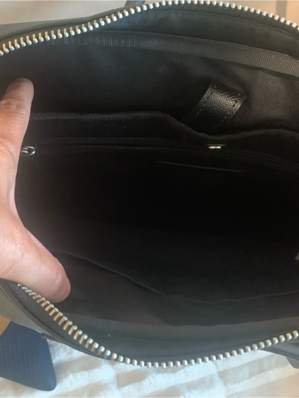 Coach Black Leather Briefcase with Top Handles